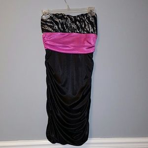 Strapless Zebra Dress