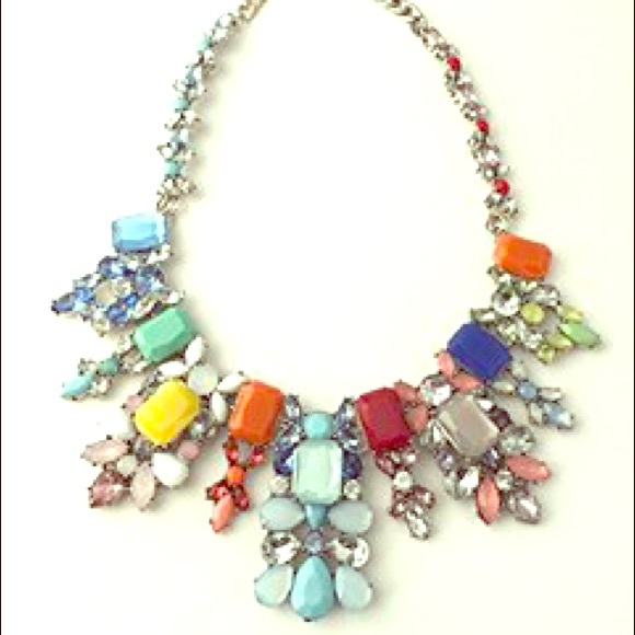 Zara Jewelry - Zara rainbow crystal statement necklace