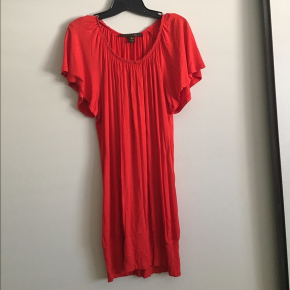Kische bright reddish orange dress