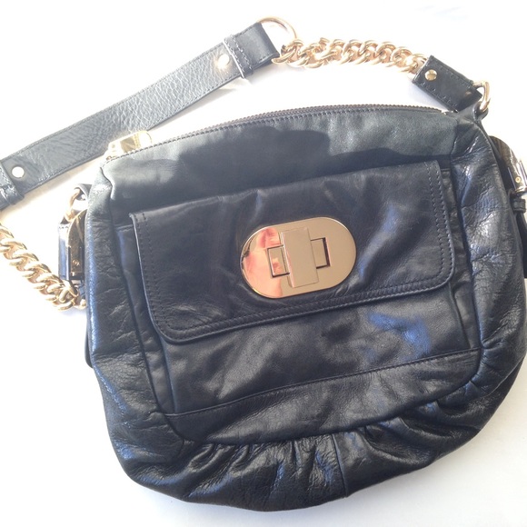 Badgley Mischka purse with gold hardware - Picture 1 of 4