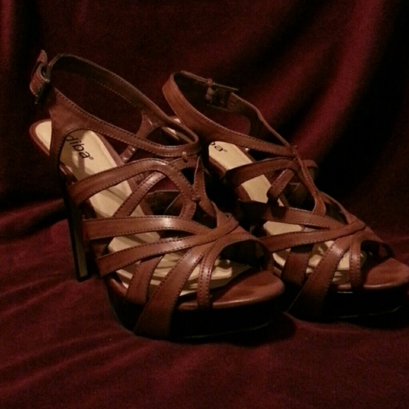 Diba Shoes - Dina Ryder Cognac Sandal Heels