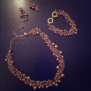 Necklace, bracelet, & earrings set