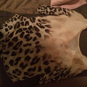 Leopard print shirt in great condition