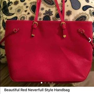GM Red Neverfull Style Tote Shopper