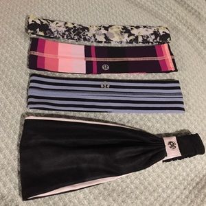 Lot of 4 Lululemon headbands