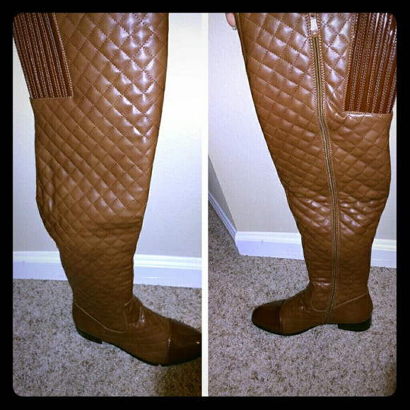 Shoes - Tan Strut Riding Boots