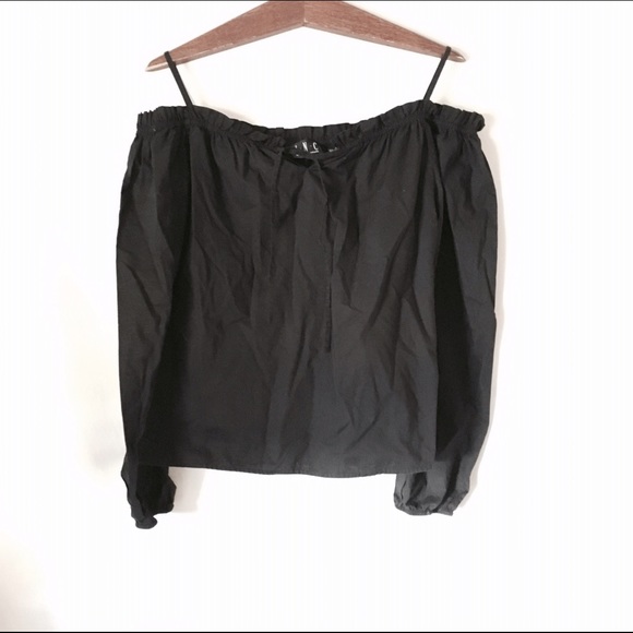 Off the shoulder cotton blouse