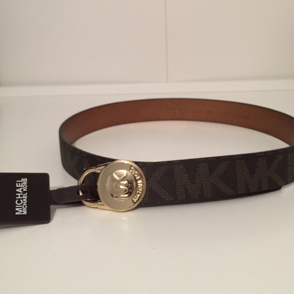 Michael Kors Brown Monogram belt