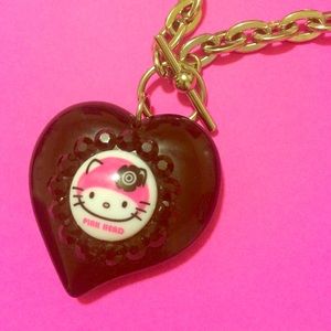 Tarina Tarantino Pink Head Hello Kitty necklace