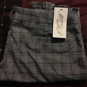 Brown, Gray, Black and white dress pants