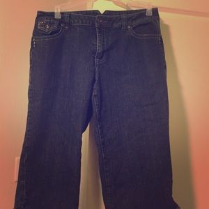 Lane Bryant Rhinestone Studded Capris size 16