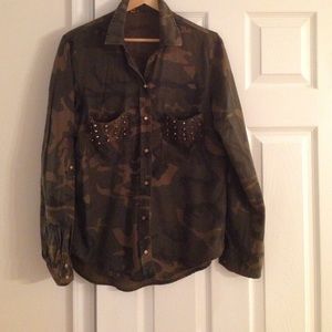 Zara Camouflage Blouse