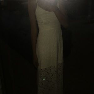White lace dress