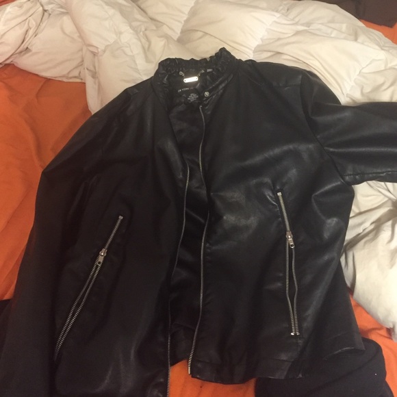 Faux leather jacket