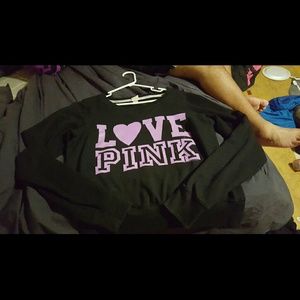 Black crew neck sweater