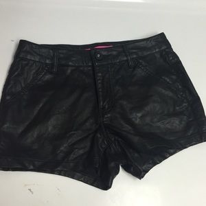 Faux leather shorts! (Polyurethane and Rayon)
