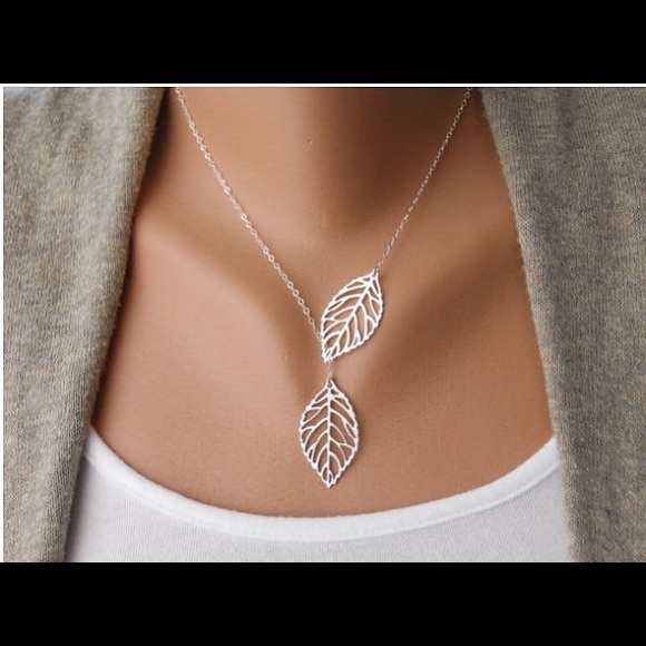 Brand Silver Leaf Necklace