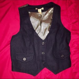 Blue & White Forever 21 Vest