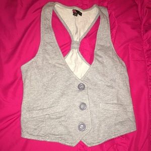 Forever 21 Light grey Halter Back Vest