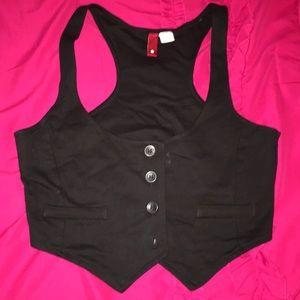 Black H&M Cropped Vest