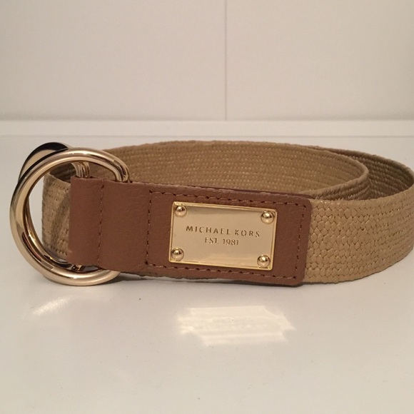 Michael Kors Straw Belt