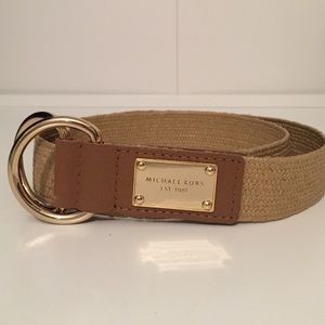 Michael Kors Straw Belt
