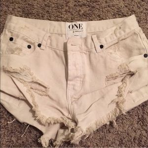 One teaspoon white bandits Worn once!