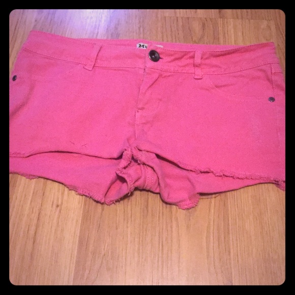 Mudd pink jean shorts