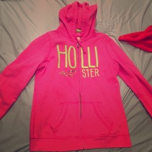 Hollister Zip Up Hoodie Sweater