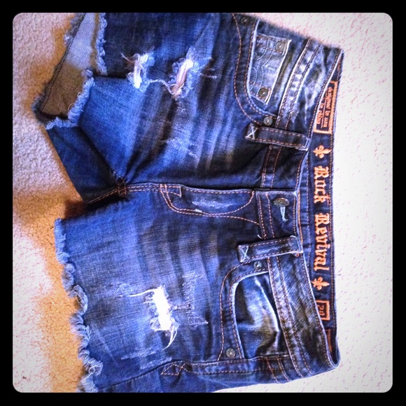 Rock revival Jean shorts worn twice!!