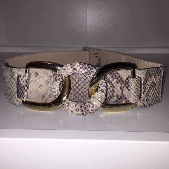 Michael Kors Snake Print Belt