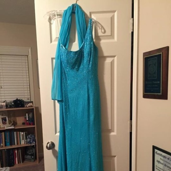 Turquoise formal dress