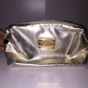 Michael Kors Gold Makeup Bag