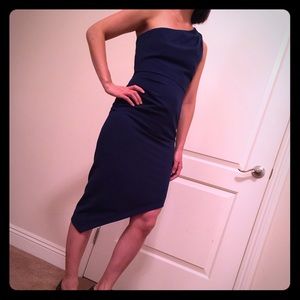 Bcbg Maxazria one-shoulder dress- worn once!