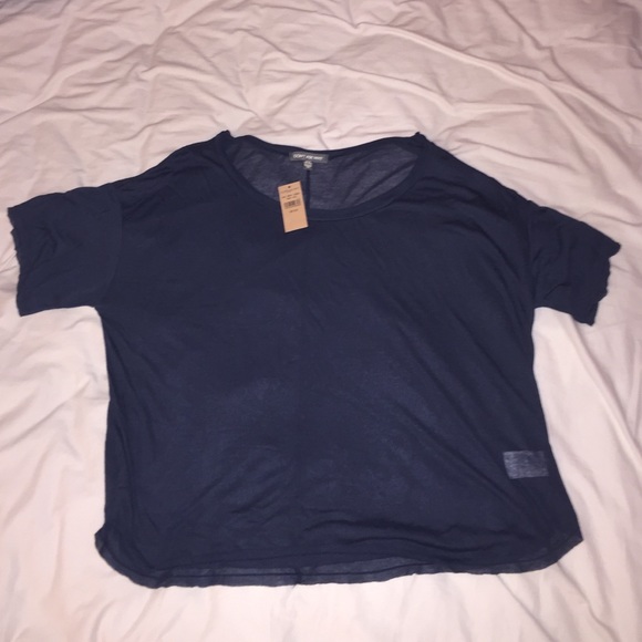 Navy Blue Slouchy Top