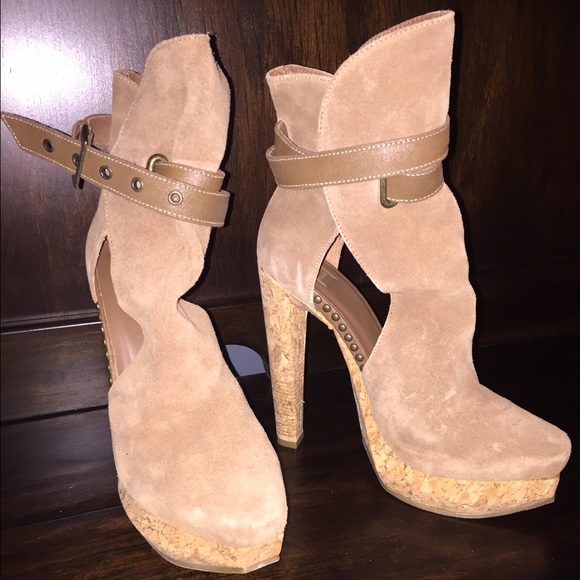 Hervé Léger Fabiana Brushed-Suede Ankle Boots