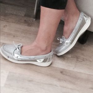 SPERRY top siders - silver