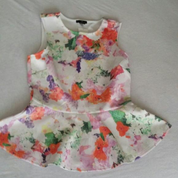 Cute floral print dressy tank