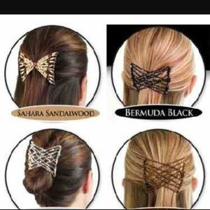 Black beaded  hair pin