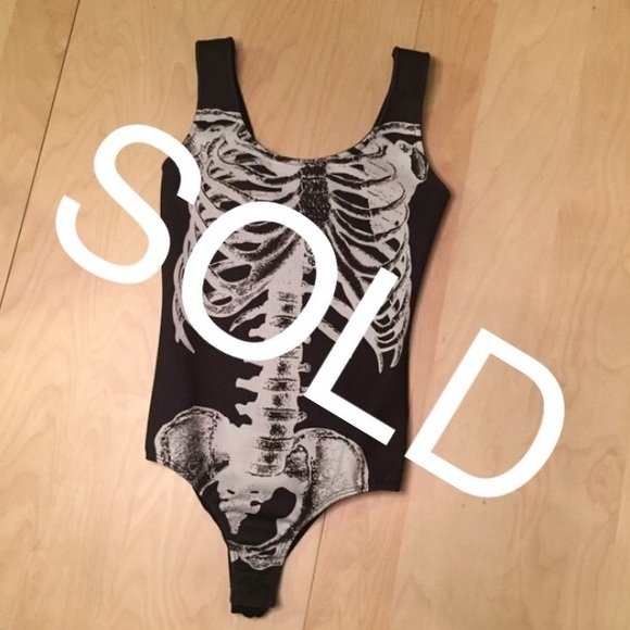 Skeleton body suit