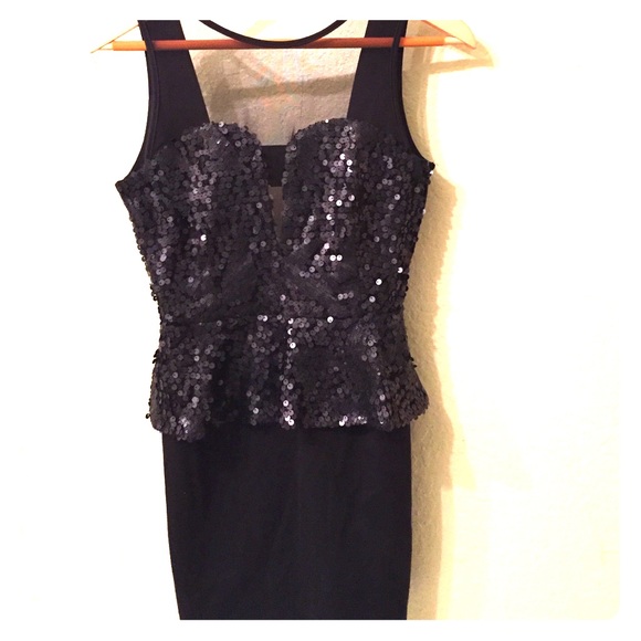 Mini black party dress