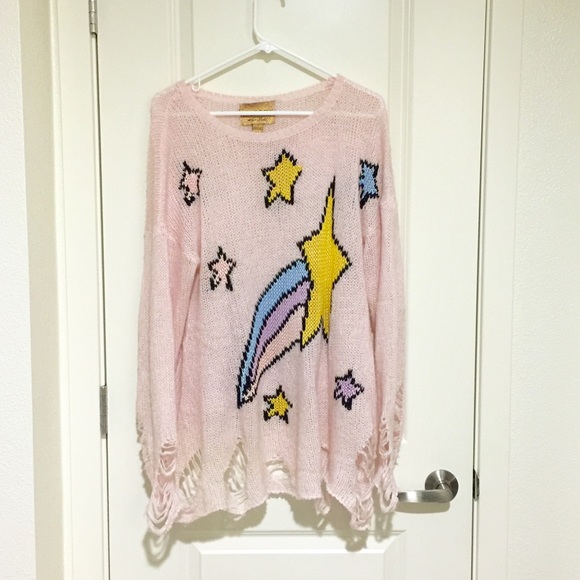 Wildfox rainbow sweater