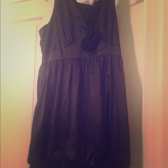 Black sequin cocktail dress
