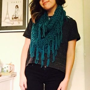 Turquoise infinity scarf