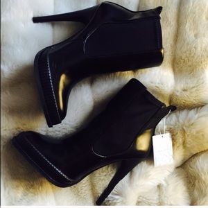 Zara patent booties