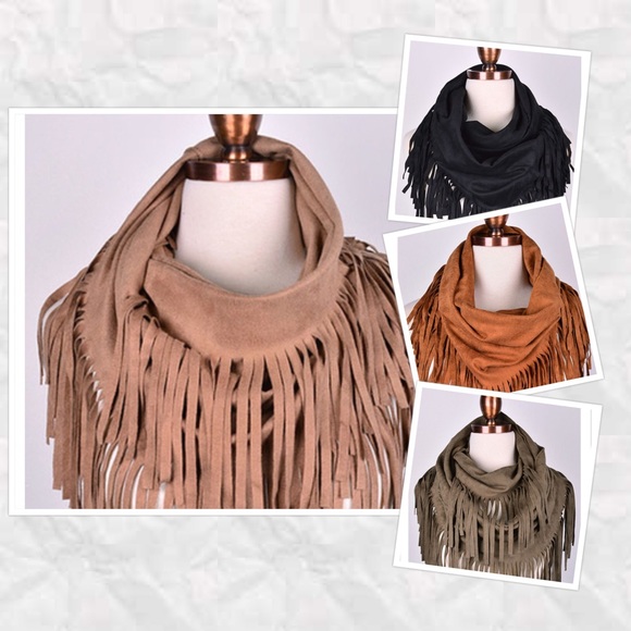 Infinity Boho Fringe Scarf