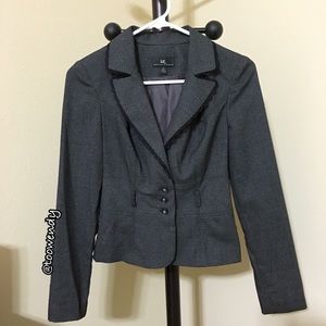 Iz Byer Lace Trim Blazer