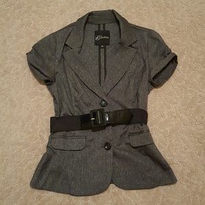 Guess short sleeve blazer with belt