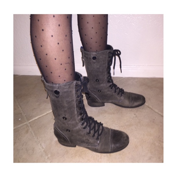 Steve Madden fold over combat boots size 7