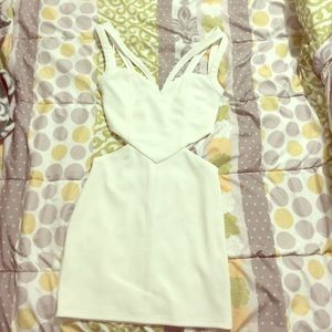 Bundle: 2 criss cross tops and Tobi white mini